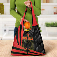 Custom Albania Football We are Champions Grocery Bag Sporty Style with The Double-headed eagle