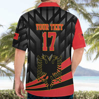 Custom Albania Football We are Champions Hawaiian Shirt Sporty Style with The Double-headed eagle