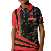 Custom Albania Football We are Champions Kid Polo Shirt Sporty Style with The Double-headed eagle