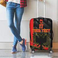 Custom Albania Football We are Champions Luggage Cover Sporty Style with The Double-headed eagle