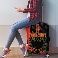 Custom Albania Football We are Champions Luggage Cover Sporty Style with The Double-headed eagle