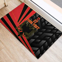 Custom Albania Football We are Champions Rubber Doormat Sporty Style with The Double-headed eagle