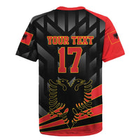 Custom Albania Football We are Champions Rugby Jersey Sporty Style with The Double-headed eagle