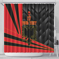 Custom Albania Football We are Champions Shower Curtain Sporty Style with The Double-headed eagle