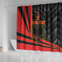 Custom Albania Football We are Champions Shower Curtain Sporty Style with The Double-headed eagle