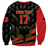 Custom Albania Football We are Champions Sweatshirt Sporty Style with The Double-headed eagle