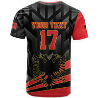 Custom Albania Football We are Champions T Shirt Sporty Style with The Double-headed eagle