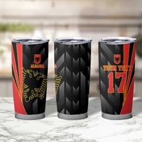 Custom Albania Football We are Champions Tumbler Cup Sporty Style with The Double-headed eagle