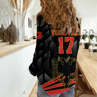 Custom Albania Football We are Champions Women Casual Shirt Sporty Style with The Double-headed eagle