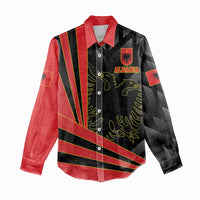 Custom Albania Football We are Champions Women Casual Shirt Sporty Style with The Double-headed eagle