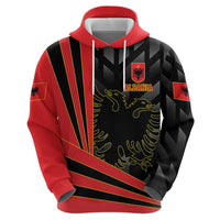 Custom Albania Football We are Champions Zip Hoodie Sporty Style with The Double-headed eagle