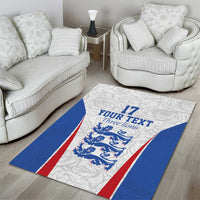 Custom England Football We are Champions Area Rug Sporty Style The Three Lions