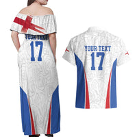 Custom England Football We are Champions Couples Matching Off Shoulder Maxi Dress and Hawaiian Shirt Sporty Style The Three Lions