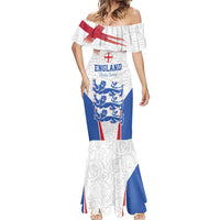 Custom England Football We are Champions Mermaid Dress Sporty Style The Three Lions