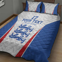 Custom England Football We are Champions Quilt Bed Set Sporty Style The Three Lions