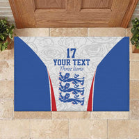 Custom England Football We are Champions Rubber Doormat Sporty Style The Three Lions