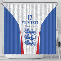 Custom England Football We are Champions Shower Curtain Sporty Style The Three Lions