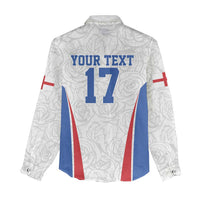 Custom England Football We are Champions Women Casual Shirt Sporty Style The Three Lions