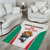 Custom Bulgaria Football We are Champions Area Rug Sporty Style with Lion Mascot