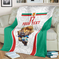 Custom Bulgaria Football We are Champions Blanket Sporty Style with Lion Mascot