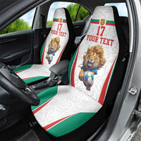 Custom Bulgaria Football We are Champions Car Seat Cover Sporty Style with Lion Mascot