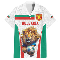Custom Bulgaria Football We are Champions Family Matching Off The Shoulder Long Sleeve Dress and Hawaiian Shirt Sporty Style with Lion Mascot