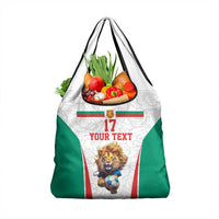 Custom Bulgaria Football We are Champions Grocery Bag Sporty Style with Lion Mascot