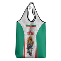 Custom Bulgaria Football We are Champions Grocery Bag Sporty Style with Lion Mascot