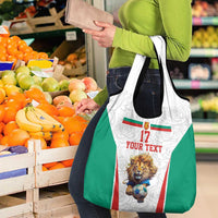 Custom Bulgaria Football We are Champions Grocery Bag Sporty Style with Lion Mascot