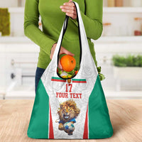 Custom Bulgaria Football We are Champions Grocery Bag Sporty Style with Lion Mascot