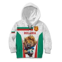 Custom Bulgaria Football We are Champions Kid Hoodie Sporty Style with Lion Mascot