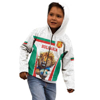 Custom Bulgaria Football We are Champions Kid Hoodie Sporty Style with Lion Mascot
