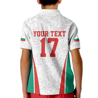 Custom Bulgaria Football We are Champions Kid Polo Shirt Sporty Style with Lion Mascot