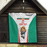 Custom Bulgaria Football We are Champions Quilt Sporty Style with Lion Mascot