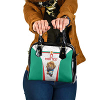 Custom Bulgaria Football We are Champions Shoulder Handbag Sporty Style with Lion Mascot
