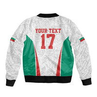 Custom Bulgaria Football We are Champions Sleeve Zip Bomber Jacket Sporty Style with Lion Mascot