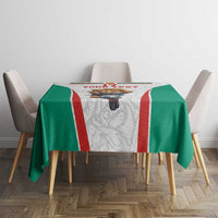Custom Bulgaria Football We are Champions Tablecloth Sporty Style with Lion Mascot