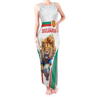 Custom Bulgaria Football We are Champions Tank Maxi Dress Sporty Style with Lion Mascot