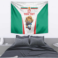 Custom Bulgaria Football We are Champions Tapestry Sporty Style with Lion Mascot