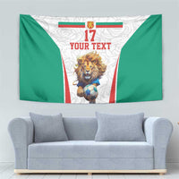 Custom Bulgaria Football We are Champions Tapestry Sporty Style with Lion Mascot