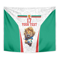 Custom Bulgaria Football We are Champions Tapestry Sporty Style with Lion Mascot