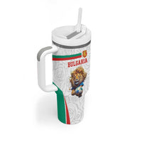 Custom Bulgaria Football We are Champions Tumbler With Handle Sporty Style with Lion Mascot