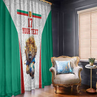 Custom Bulgaria Football We are Champions Window Curtain Sporty Style with Lion Mascot