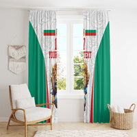Custom Bulgaria Football We are Champions Window Curtain Sporty Style with Lion Mascot