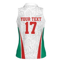 Custom Bulgaria Football We are Champions Women Sleeveless Polo Shirt Sporty Style with Lion Mascot