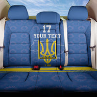 Custom Ukraine Football Back Car Seat Cover Blue Style