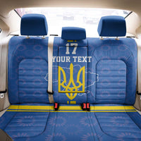 Custom Ukraine Football Back Car Seat Cover Blue Style