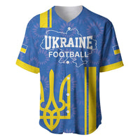 Custom Ukraine Football Baseball Jersey Blue Style