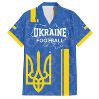 Custom Ukraine Football Hawaiian Shirt Blue Style