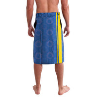 Custom Ukraine Football Lavalava Blue Style